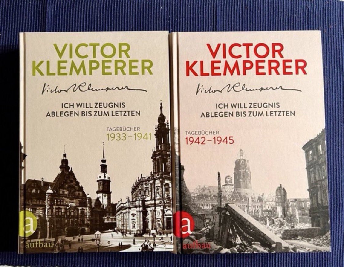 Klemperer war Literaturwissenschaftler. Er hielt die Erlebnisse in Dresden während der Nazizeit in seinen Tagebüchern fest. Diese  sind unverzichtbar, wenn man den Nationalsozialismus verstehen will. Er und seine Frau entkamen der Deportation nur durch die Bombardierung Dresdens
