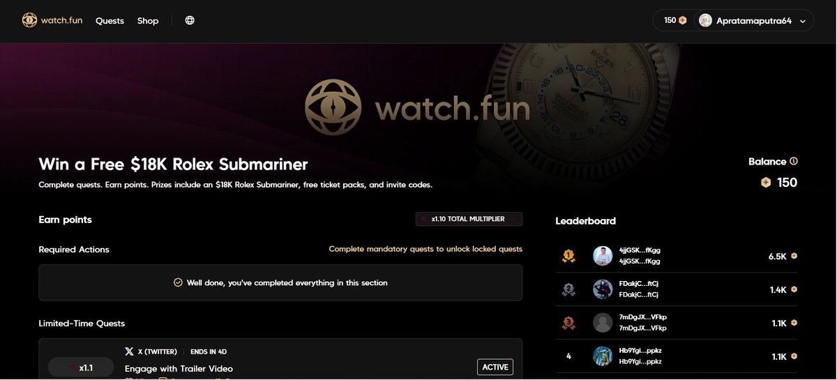 Apratamaputra64's tweet image. Not just another platform.
@watchdotfun is building real engagement, real utility, real fun.
This is how Web3 adoption actually happens 🔥
#BuildInPublic #Web3Community #WatchFun