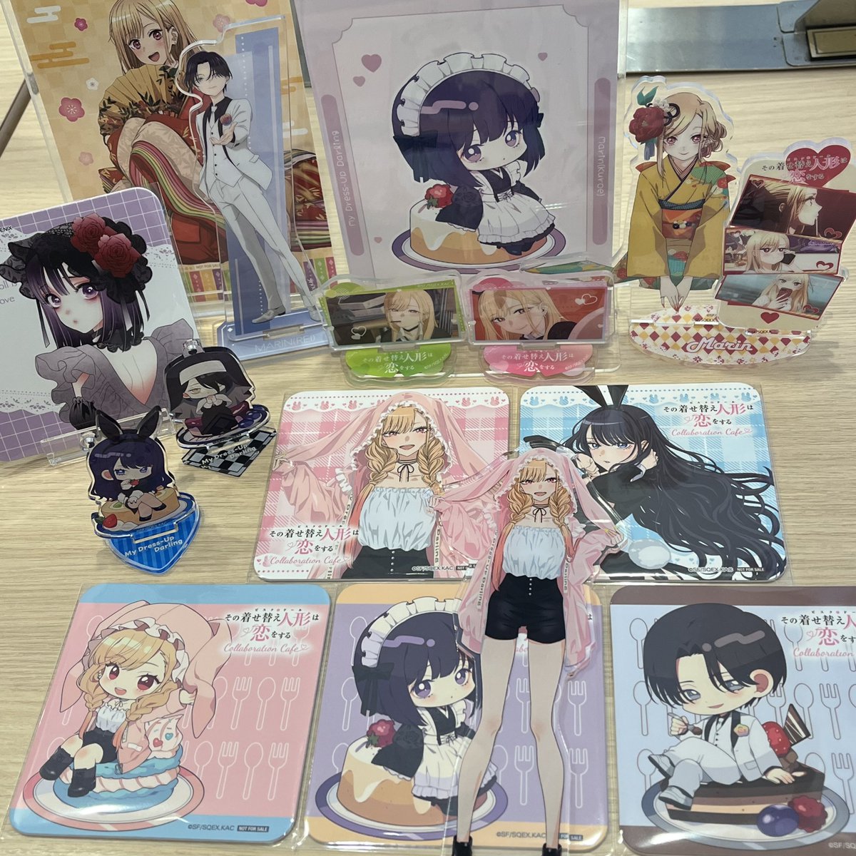 今日は着せ恋コラボカフェ😆 欲しかったコースターとアクスタゲット