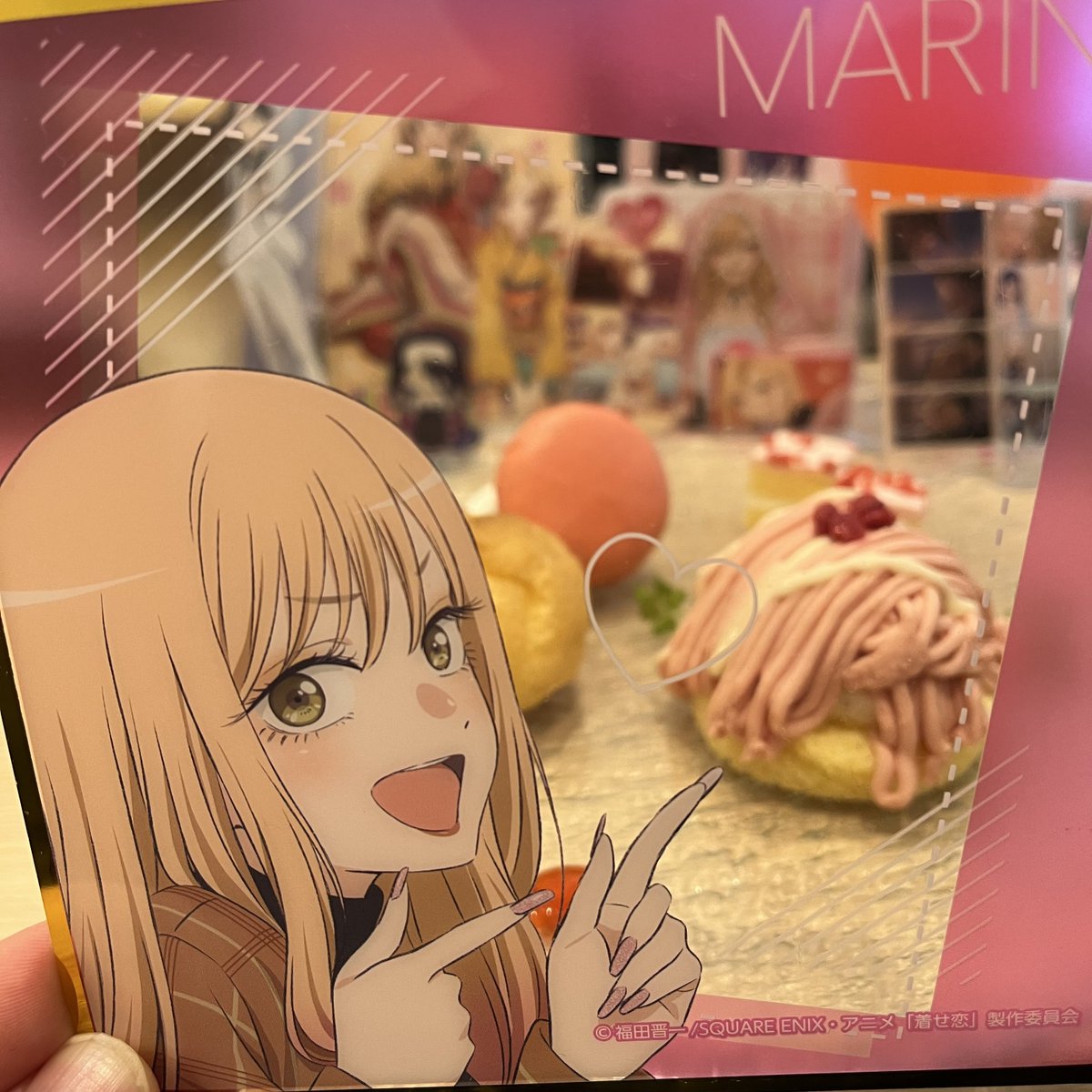 今日は着せ恋コラボカフェ😆 欲しかったコースターとアクスタゲット