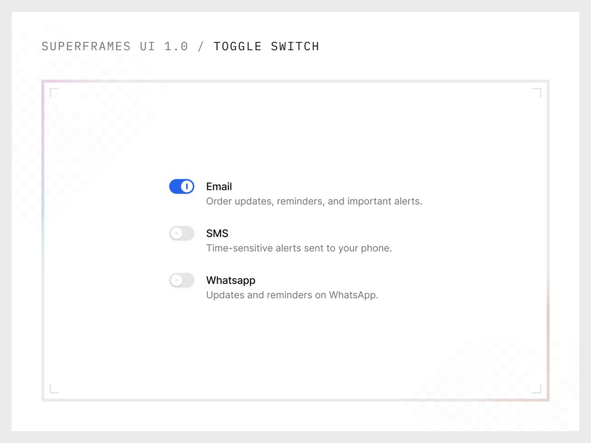 AsishSunny5's tweet image. Toggle switch from @SuperframesUI

visit superframesui.com to join waitlist
