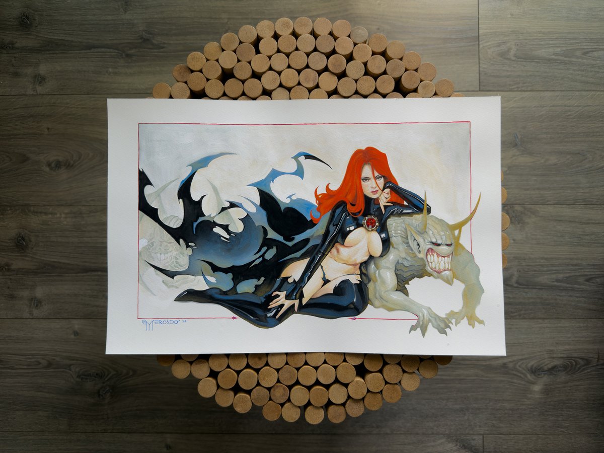 merkymerx's tweet image. First completed painting to come out of my newly furnished studio!

Goblin Queen
11 x 17 inches, gouache and acrylic on watercolor paper
NOT FOR SALE