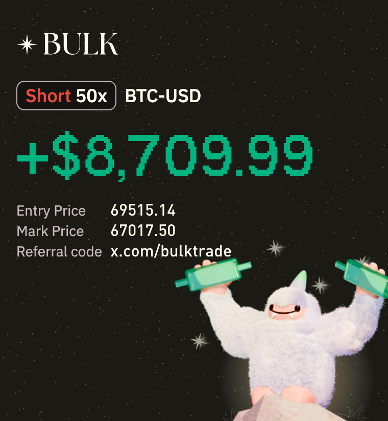 bubbles_supra's tweet photo. Trade BTC-USD perps on @bulktrade https://t.co/jDAIw2xAtD