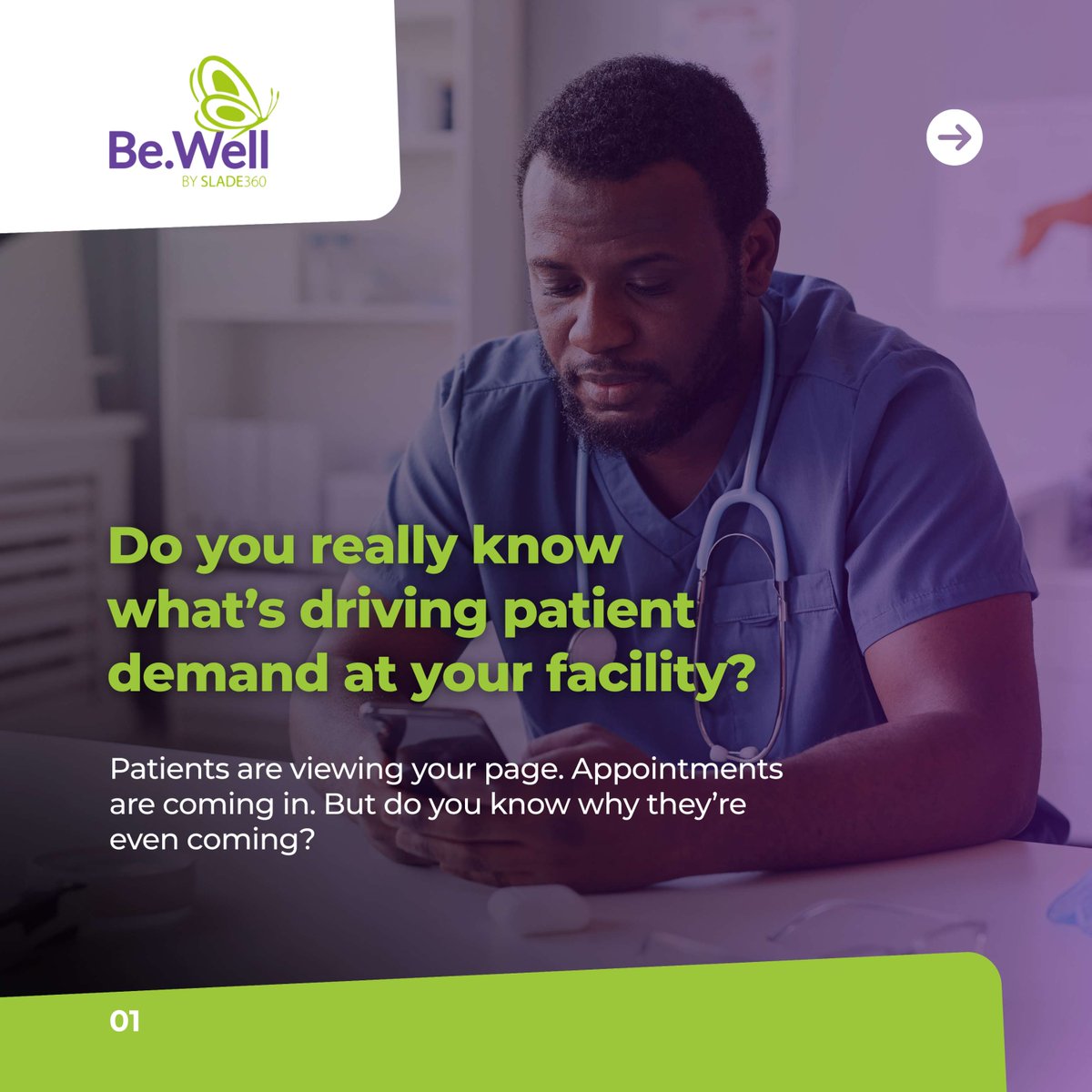 BeWellApp_'s tweet photo. Do you know what’s driving patient demand at your facility? Patients are viewing your page and booking appointments...but do you know why? 

Claim your Be.Well landing page to utilize insights and deliver a truly personalized experience. Start here: https://t.co/5xCkhUlJql https://t.co/r5eUGf3QWx