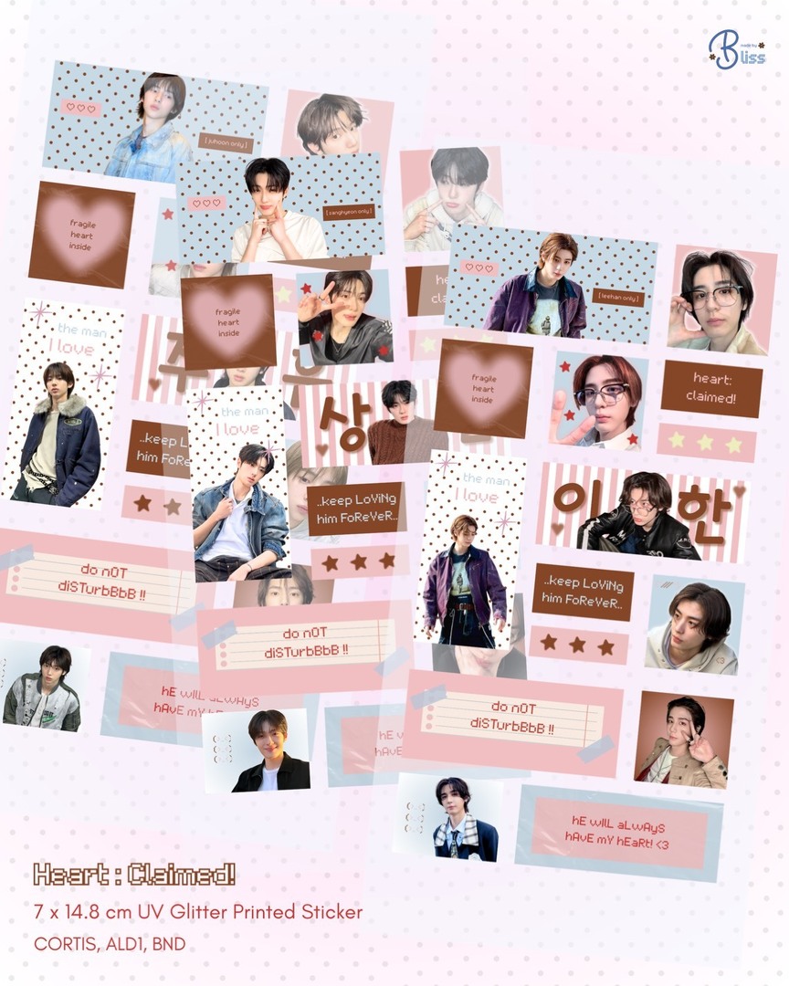 stuffsite's tweet photo. sells interest check ⊹ ࣪ ˖ ໒꒱

hii! aku mau open po sticker uv glitter ini dan available buat cortis, ald1, &amp; bnd 💗 harganya 20k aja yaa 🫶🏻

drop your pretty usn if you’re interested thank you 💌 (@.___madebybliss) https://t.co/5qiUfl7V00
