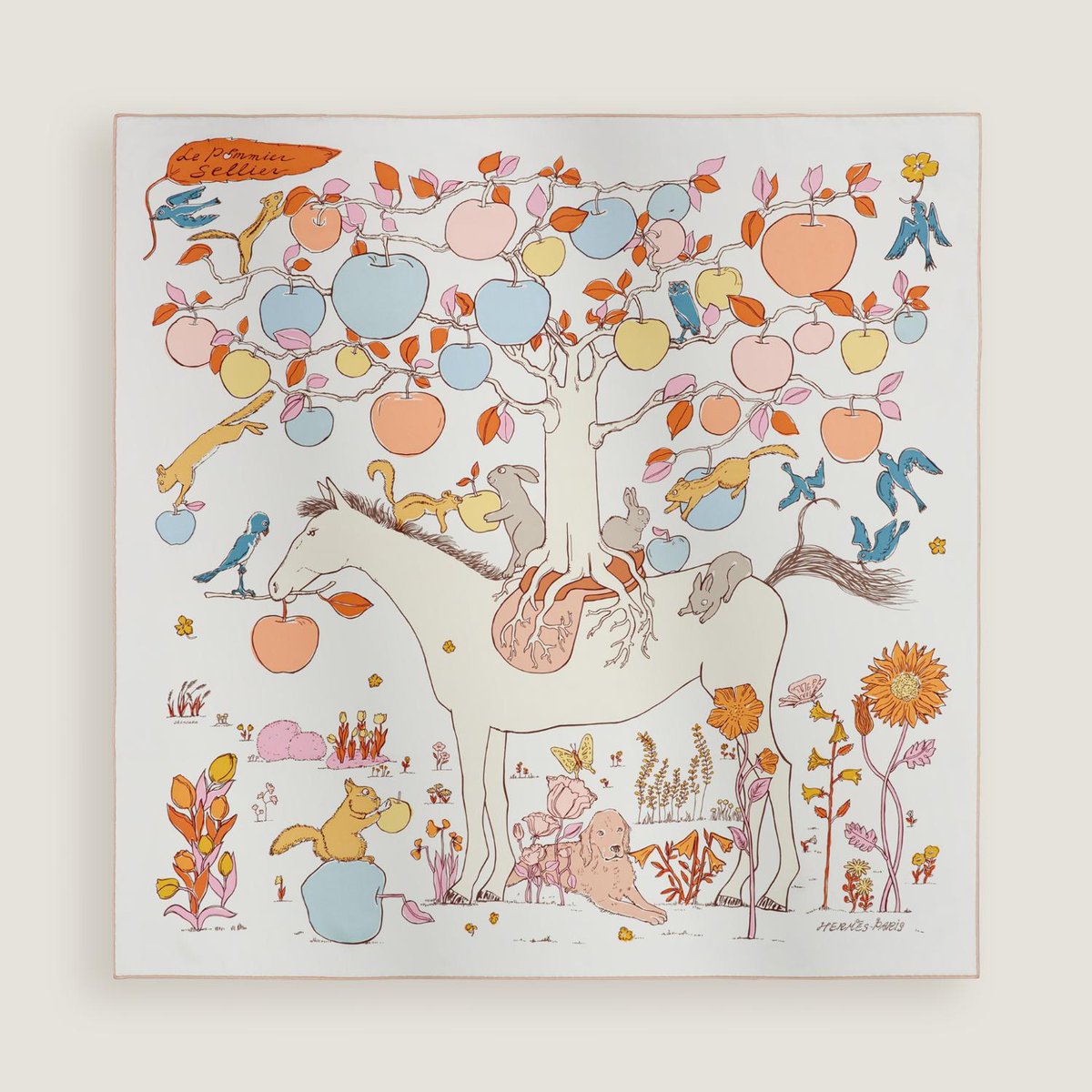 エルメス」馬モチーフの名品を厳選。カレ 90＜ル・ポミエ・セリエ＞は