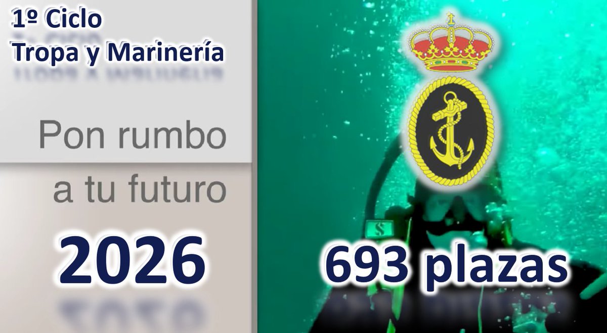 La Armada ofrece un abanico de posibilidades profesionales en el que tú puedes encontrar tu camino. Solo tienes que hacer Click... CITA PREVIA👇sede.defensa.gob.es/acceda/index #reclutamientoES
<a href="/EjercitoTierra/">Ejército de Tierra 🇪🇸</a> <a href="/Armada_esp/">Armada</a>
<a href="/EjercitoAire/">Ejército del Aire y del Espacio</a> <a href="/GR_GuardiaReal/">Guardia Real</a>
