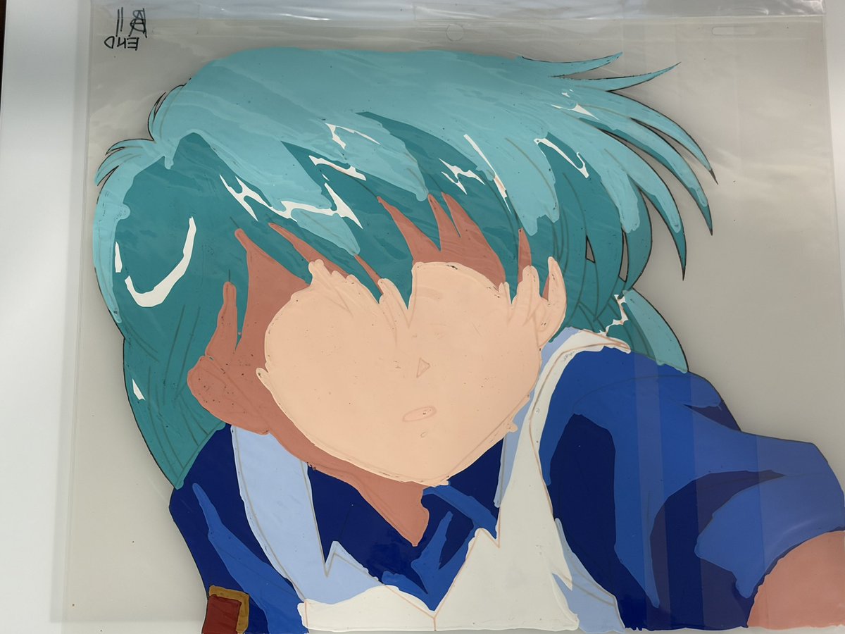 唯一持ってる本物のセル画を改めて見ると 表面がボコボコするくらい