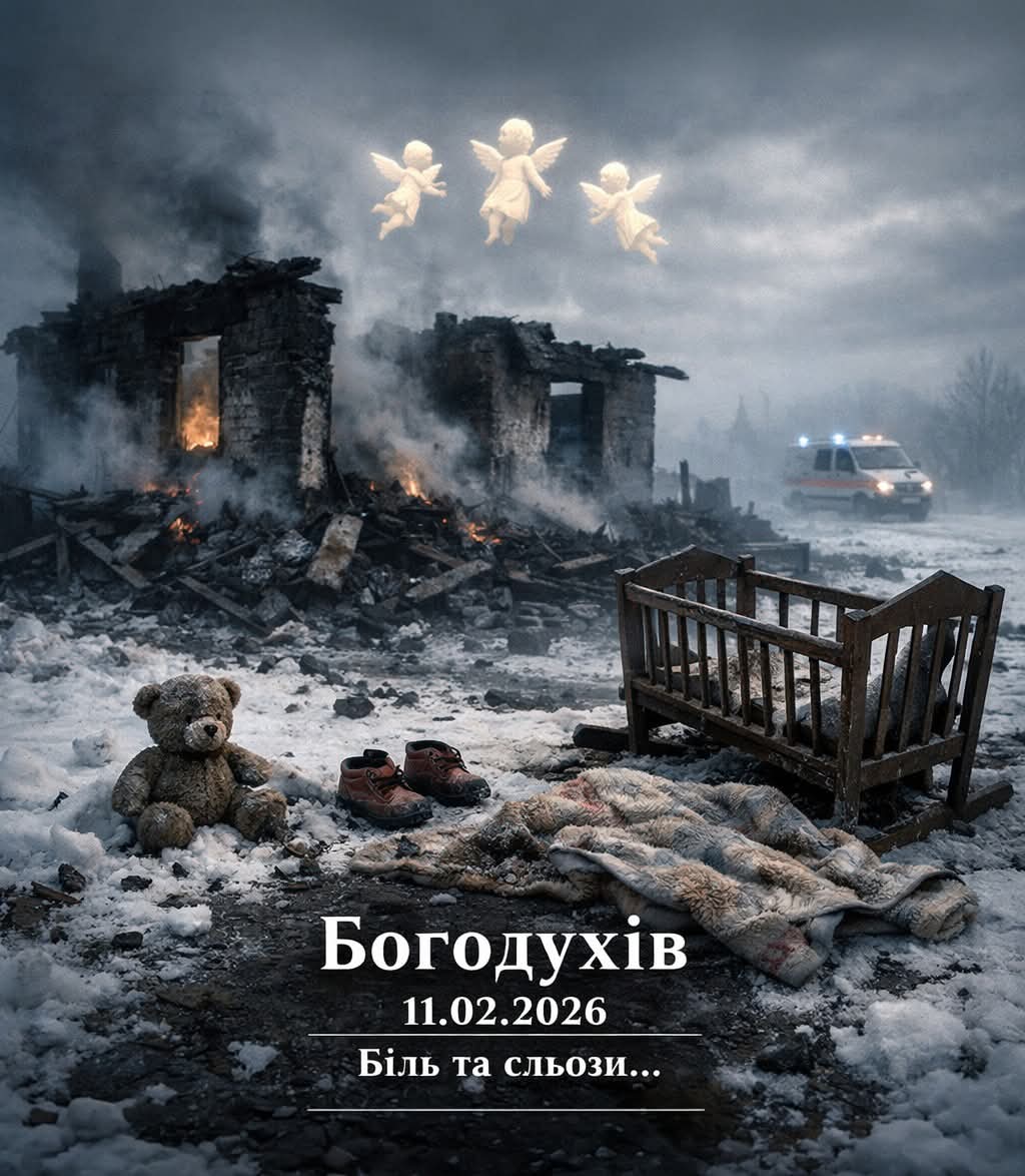 LesyaUA7Evropa's tweet photo. Богодухів 
Троє діток до 2х років загинули від російського шахеда.
Що ви робите, виродки?
Небо ж вам не пробачить! https://t.co/z4uQ8bguni