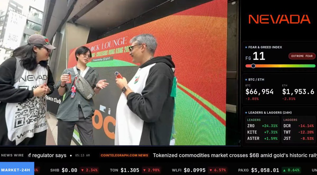 nevada_app's tweet photo. meet @waichihang, who just participated in @grvt_io’s trading competition! We might invite him to our trading competition as well 👀 give him a follow! come join our live stream, check out interesting crypto project stories, and start earning points! #ConsensusHK2026 https://t.co/NjzINxV1oG