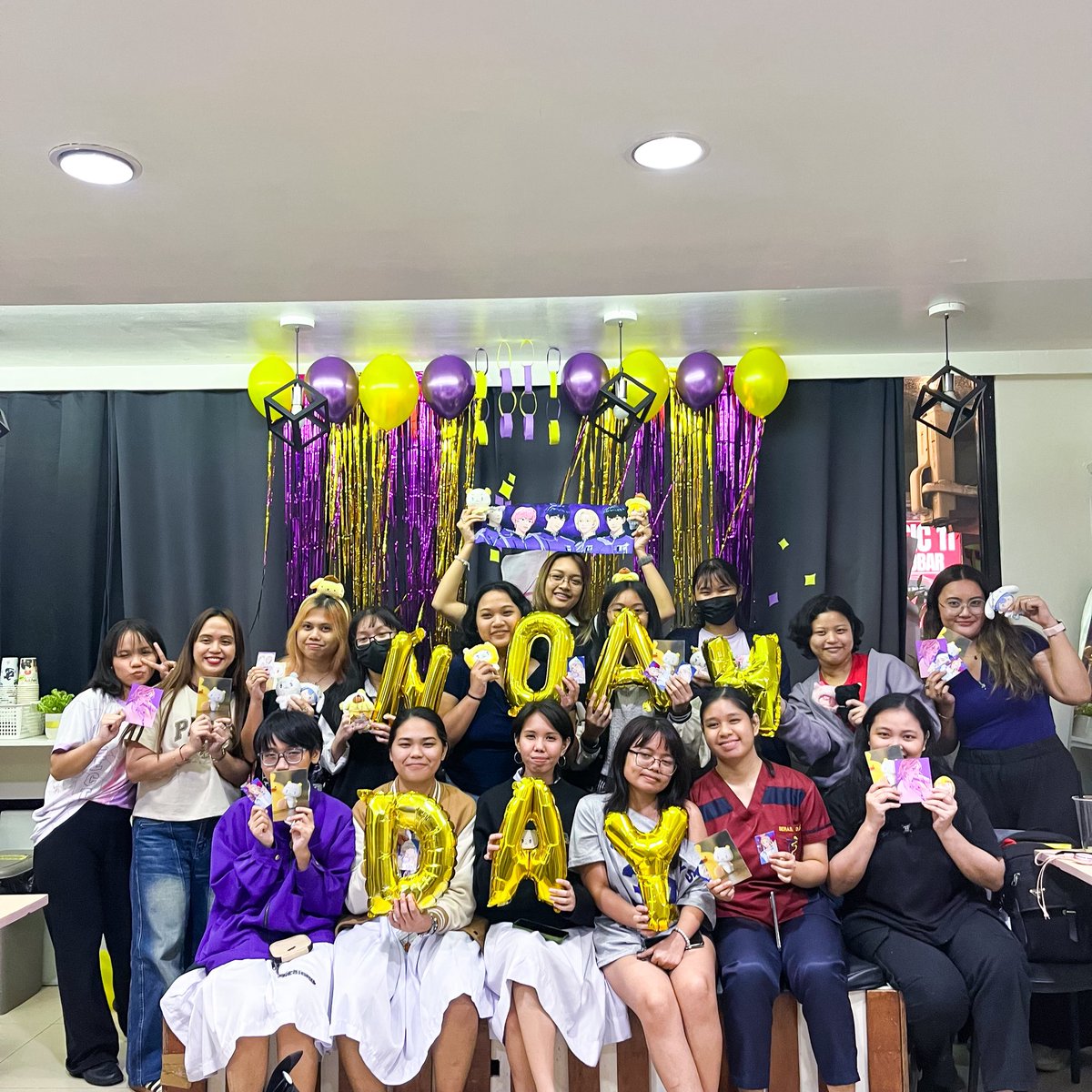 CupzofJCafe's tweet photo. 🌙✨ Purin Nights with Noah ✨⭐️ 

💛Happy Noah Day in Davao City🎂

Thank you, PLLI, for making last night so magical and cozy 💛💜

Until our next fan night at Cupz of J Cafe ✨
For more Plave events > @mindanaoplli 
#PurinNightsWithNoah #PLAVE #Noah #CupzofJCafe #HappyNoahDay https://t.co/y1hOhPIDnZ