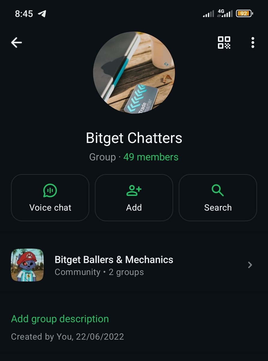 Somtoochukwu21's tweet photo. See when I created 6th of June 2022 this group @bitget @BitgetAfrica @GracyBitget
Convinced 49+ members once on the group and unknown figures that are not on this group to create a bgb account and invest heavily in bgb 
Most of them live in this street with me https://t.co/yd3dRm6G3W