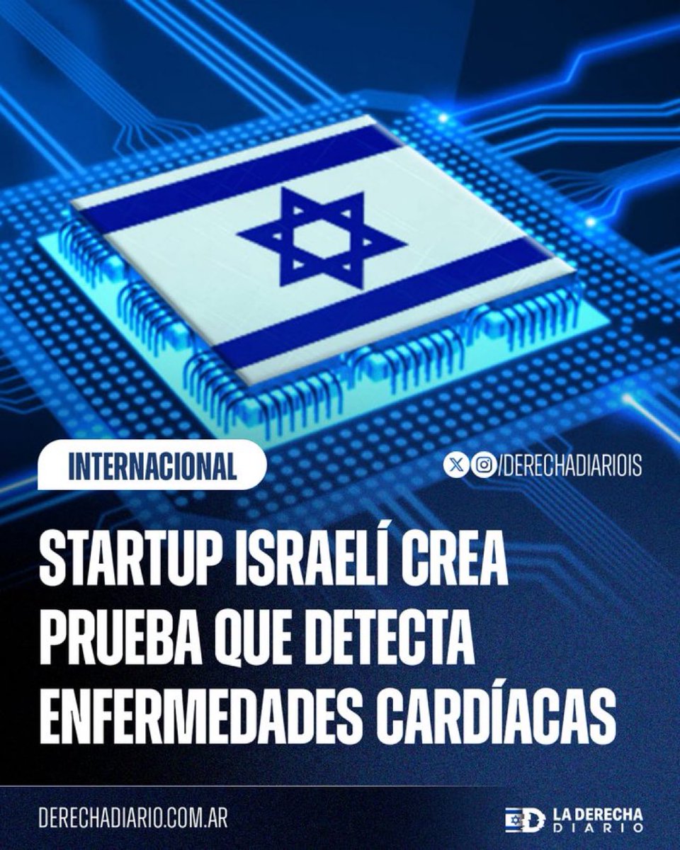 Innovación israelí al servicio de la salud global: Una startup israelí desarrolló una prueba revolucionaria que detecta enfermedades cardíacas en solo 4 minutos con un 99% de precisión.

Antisemitas, abstenerse.