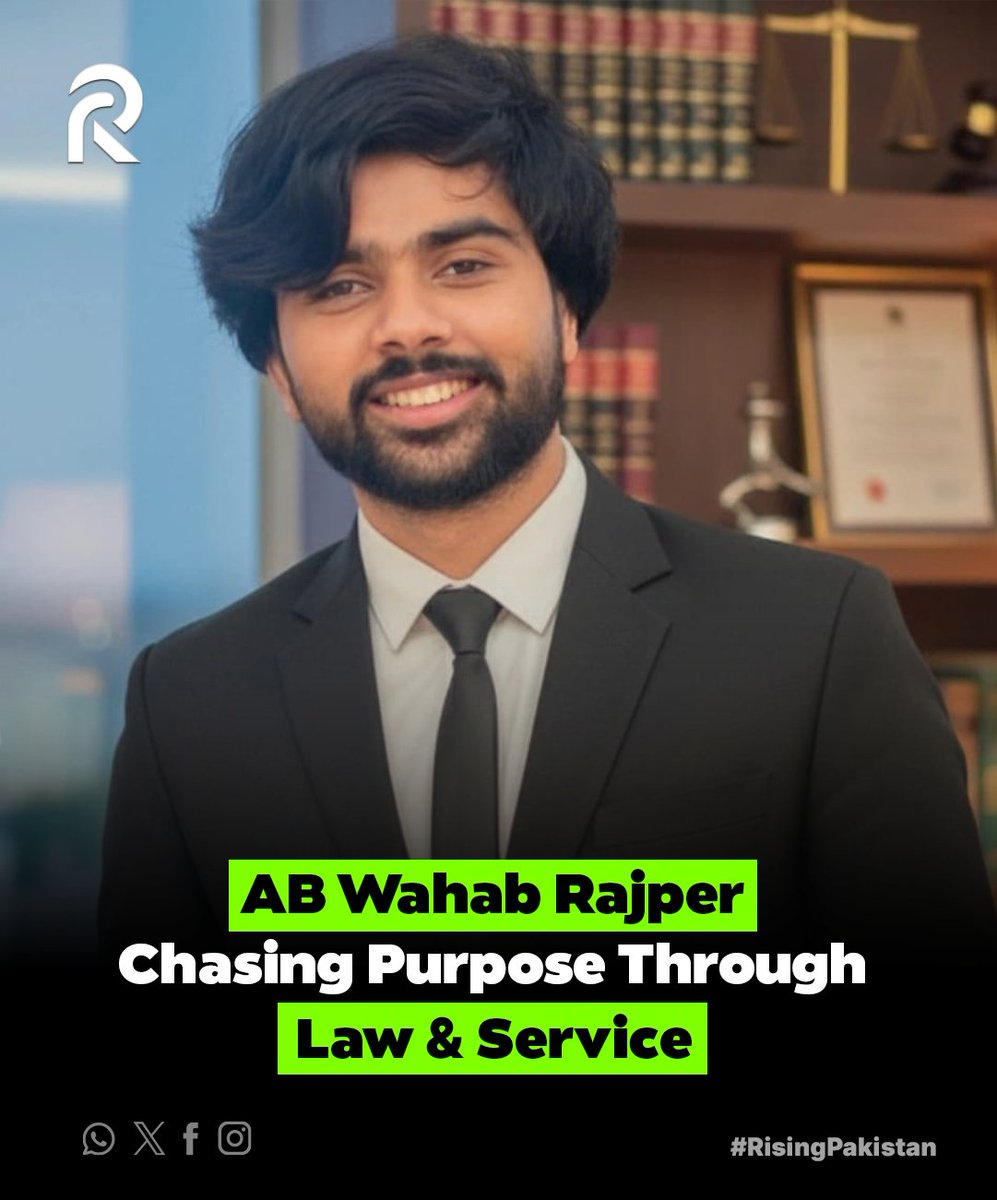 DailyNewsDotCom's tweet photo. Committed to law, mentorship, and public service.

AB Wahab Rajper, LLB student, LAT preparation mentor, and aspiring public servant, representing the discipline and determination of Pakistan’s future leadership.

#TheRisingPakistan #ABWahabRajper #LawStudent #YouthLeadership https://t.co/gOxrdmYpSp