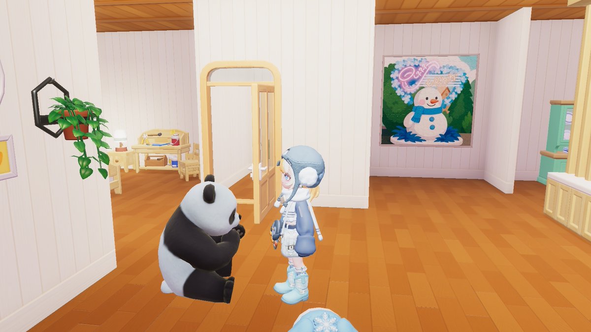 家のなかにパンダがいてびっくりした