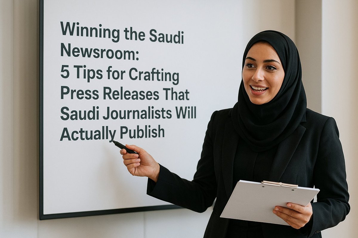 Winning the Saudi Newsroom: 5 Tips for Crafting Press Releases That #Saudi Journalists Will Actually Publish - adopting a “Journalist-as-Partner” perspective.  #pressreleasedistribution #KSA #GCC #Gulf #MENA zurl.co/OD8Fn #pressrelations #Media #newsrooms #pressreleases