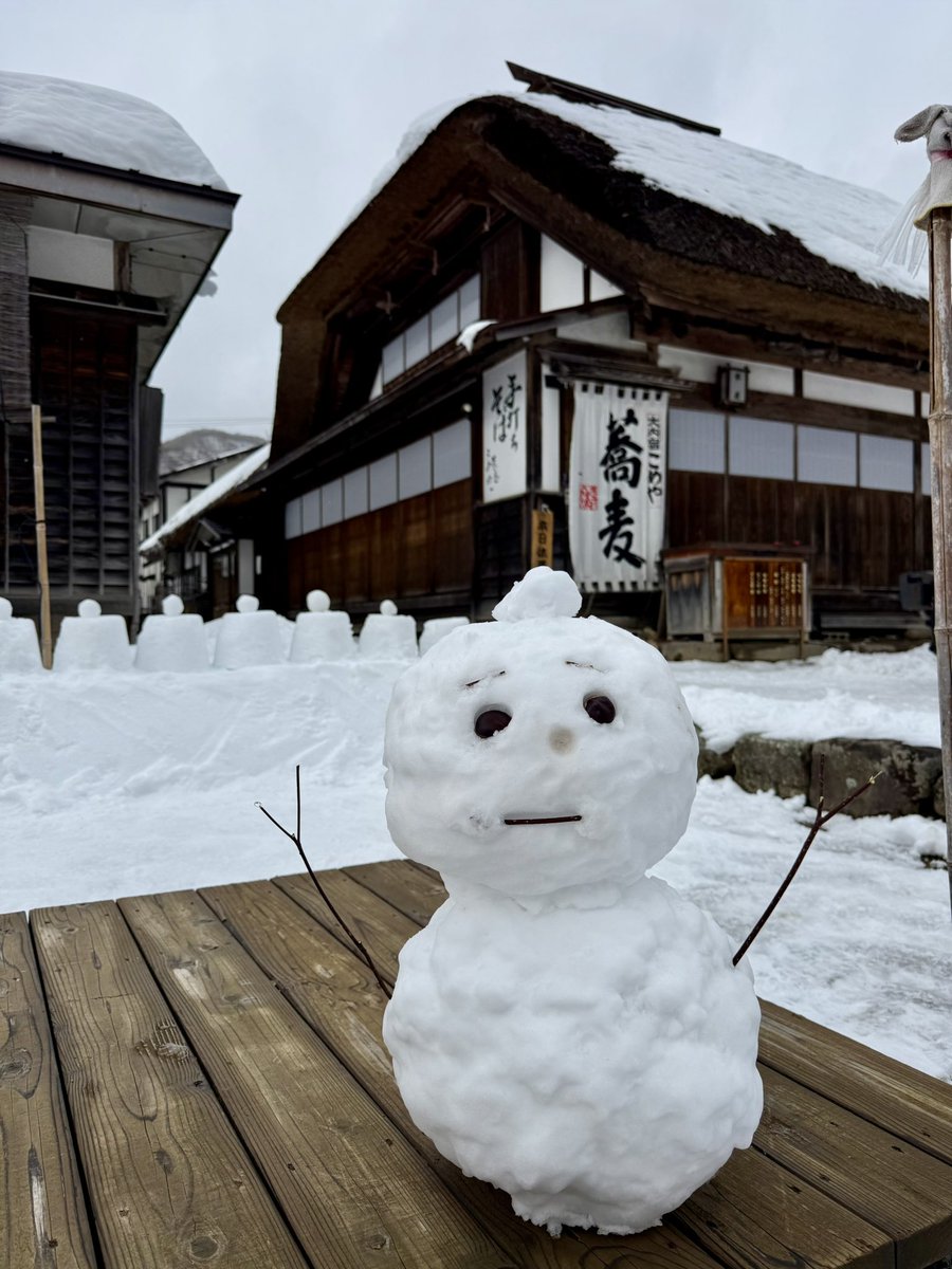 今日出会った #雪だるま ⛄️ 夏目友人帳「いつかゆきのひに」に登場