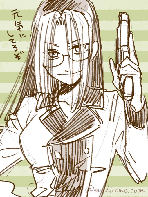 毛探偵グッズ新発売記念☆なつかしいイラストを再掲!(ロッサリ) #キューティクル探偵因幡 #毛探偵 #再掲イラスト 