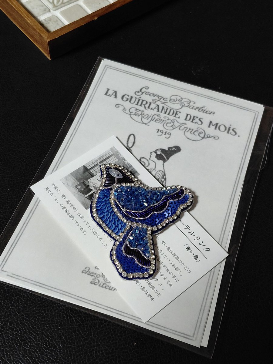 ジャンボセキセイインコ 衝動買いしたブローチが家で見たらもっと