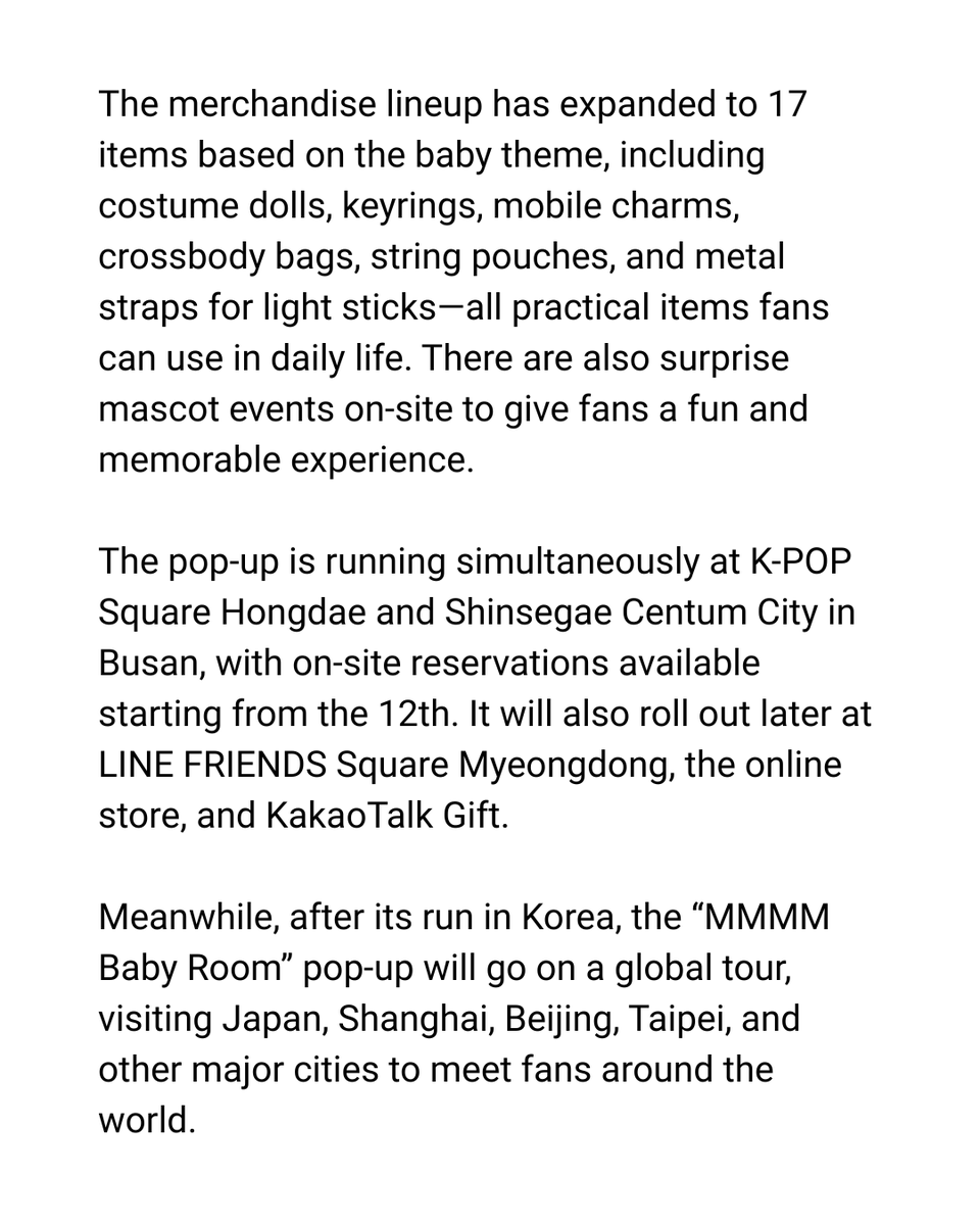 iwriteplv's tweet image. 📰

PLAVE's character MMMM gets its first solo pop-up, global tour ahead!

🔗 slist.kr/news/articleVi…

---

#PLAVE #MMMM