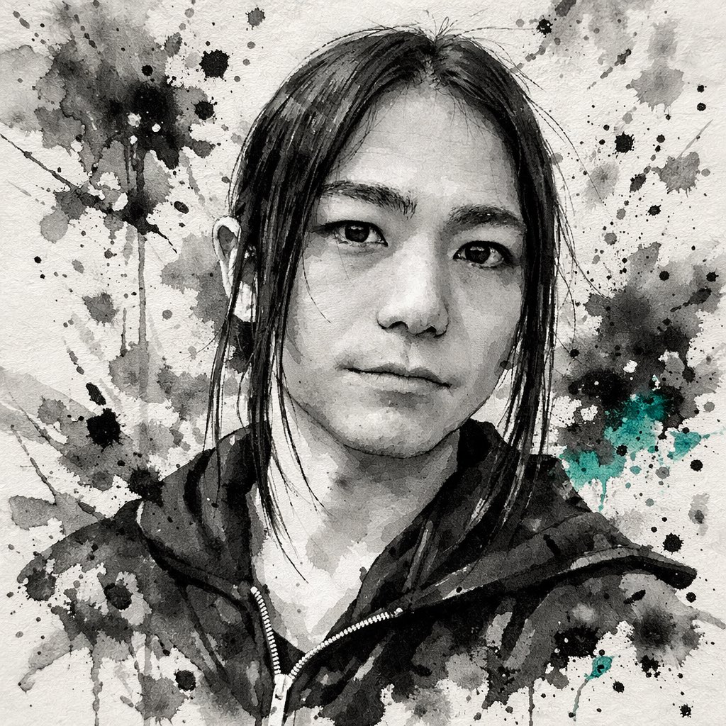 AIだとこうやって遊ぶことも出来るんだね 水墨画風なの好き