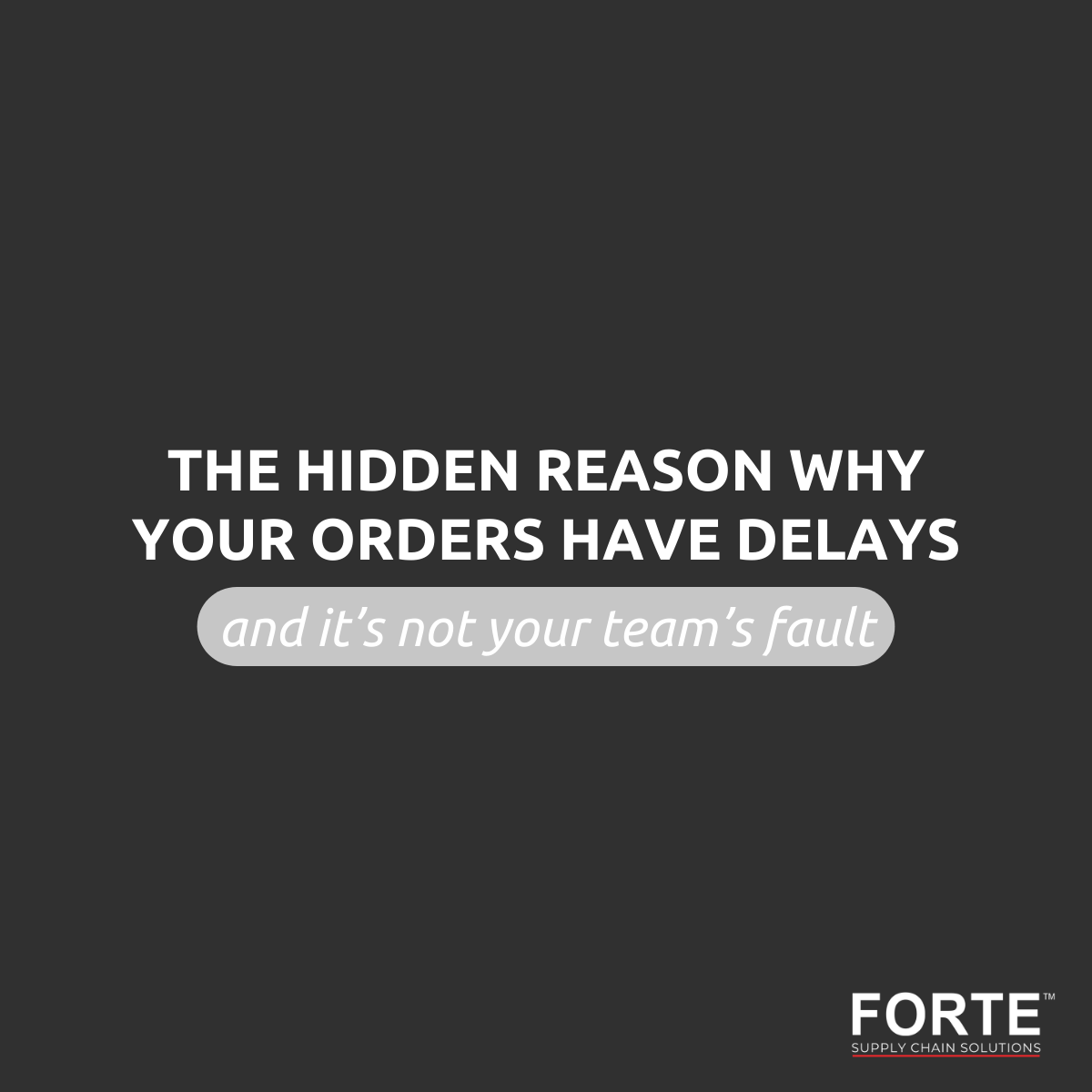 ConsultForte's tweet photo. Fragmented systems + unclear workflows = hidden delays. The work is happening, but nobody sees it.

Top-performing teams don’t chase problems - they see them in real time. 
Want a peek at how they do it? 

Follow the link in the comments.
#ForteSupplyChainSolutions #FLOWAnalytics https://t.co/Q64F3Kay58