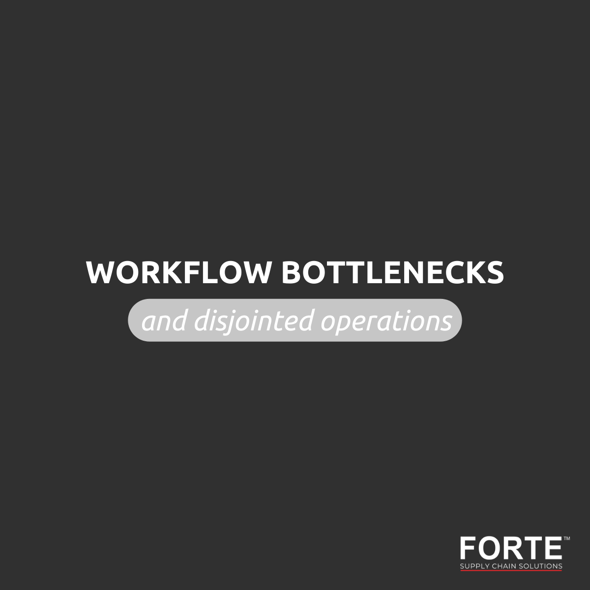 ConsultForte's tweet photo. Fragmented systems + unclear workflows = hidden delays. The work is happening, but nobody sees it.

Top-performing teams don’t chase problems - they see them in real time. 
Want a peek at how they do it? 

Follow the link in the comments.
#ForteSupplyChainSolutions #FLOWAnalytics https://t.co/Q64F3Kay58