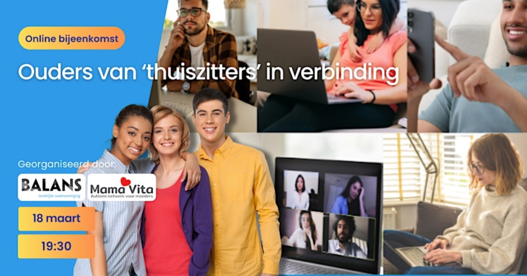 Ouders van thuiszitters in verbinding – online ontmoetingsavond
🗓️ 18 maart | 19.30 uur | Online (Zoom)
Ruimte om ervaringen te delen met andere ouders van 'thuiszitters'. 
eventbrite.nl/e/tickets-oude…

#Thuiszitters #OudersInVerbinding #NietAlleen #Balans #OuderSupport