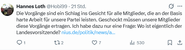 KreuzAcht's tweet photo. Hannes Loth, erster Bürgermeister der AfD überhaupt (in Raguhn-Jeßnitz), ist über die #Vetternwirtschaft in seinem Landesverband empört: https://t.co/55Kl1tWHMu