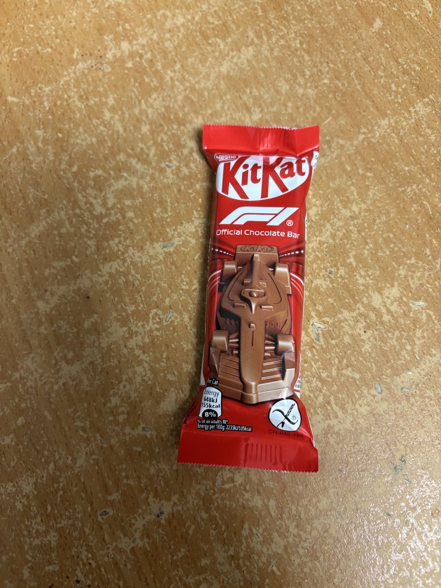 F1 kitkat for lunch today 😋😋