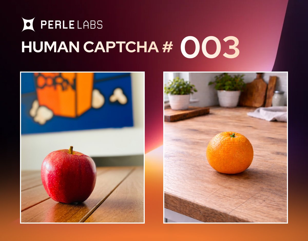 Which one is real?

The Fruit Task on Perle Labs is low-key one of the most confusing challenges right now.

It’s surprisingly hard to tell what’s AI and what’s human.

If you can spot it easily, you might survive the AI apocalypse.

If you can’t… well 👀