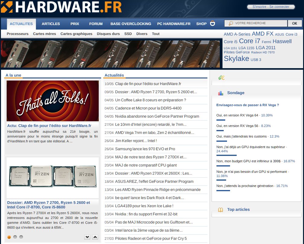 C’est avec tristesse que nous avons appris lundi la disparition de Marc Prieur, le génial fondateur de Hardware-fr.com, devenu le célèbre Hardware.fr. Nous avons une pensée toute particulière pour ses proches.