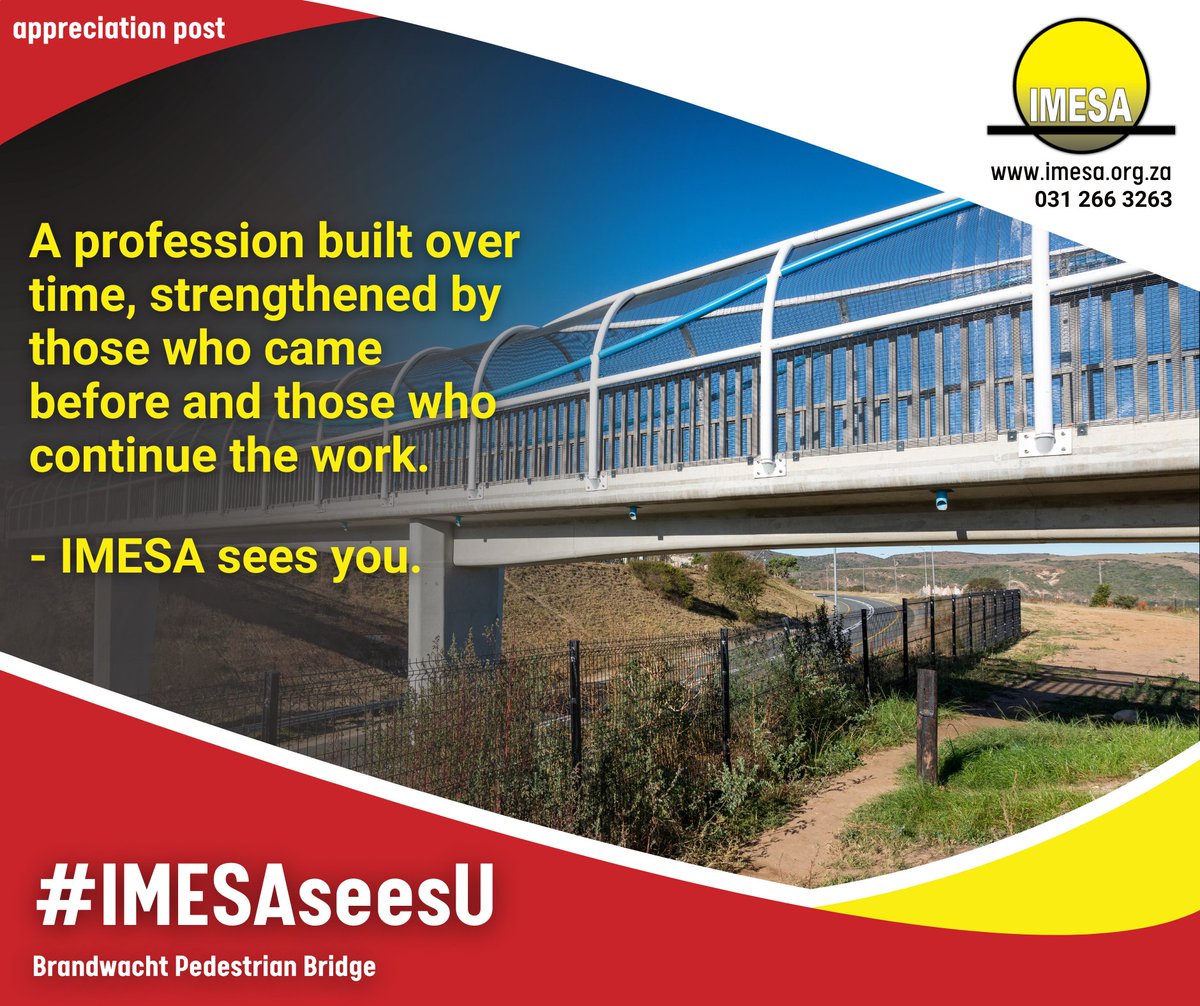 imesa_za's tweet photo. #IMESAseesU
Engineering is a profession shaped over time. Each generation builds on the work, lessons and standards of those before them, strengthening the industry through continuity and care.
Grateful for the professionals who continue to shape it.
#EngineeringLegacy #Haskoning https://t.co/tnyjHvD8Ub