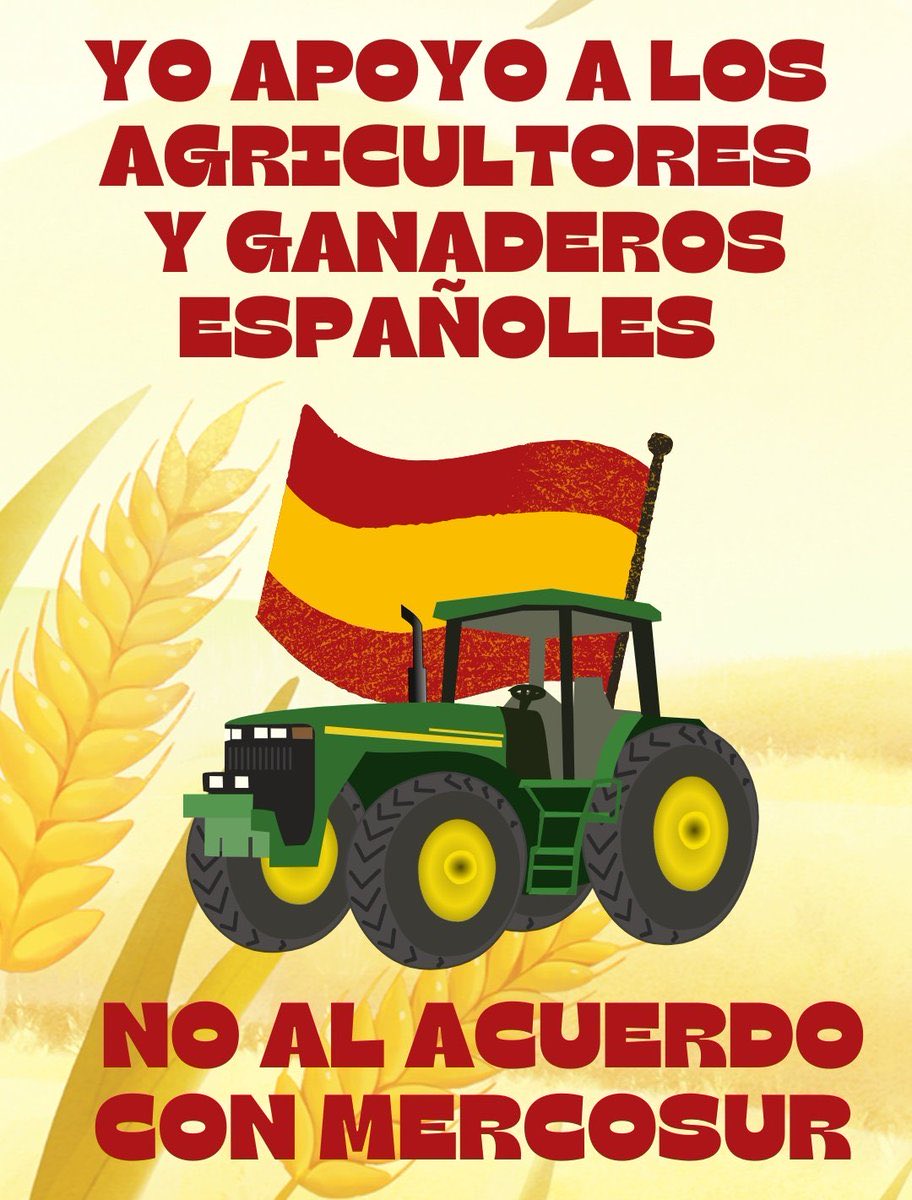 👉5OO TRACTORES DE TODA ESPAÑA MARCHAN HACIA MADRID!!!!
YO ESTOY CON ELLOS 💪🇪🇸
¿Y TÚ?