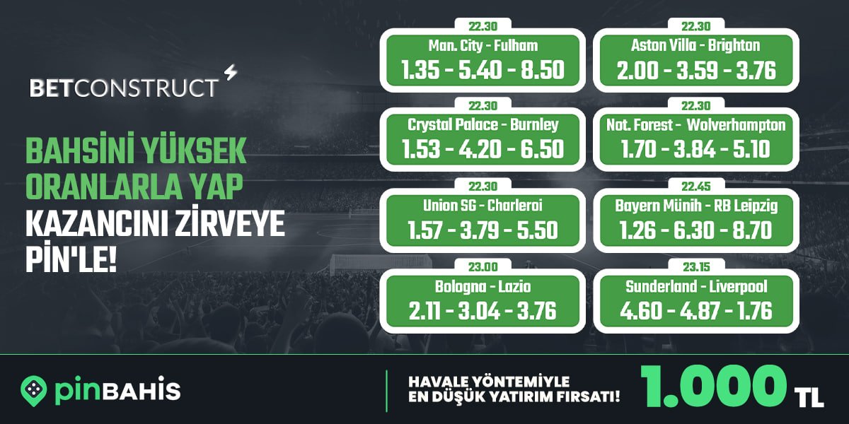 PinOfficiadzkn's tweet photo. 📈 BU HAFTA ÇARŞAMBA MAÇLARINDA DA PİNBAHİS'İN ORANLARI ZİRVEDE!

💸 En yüksek oranlarla büyük kazanç fırsatlarını yakalamak için hemen bahsini yap https://t.co/WN5Hl0lVpp

🗓 11.02.2026 https://t.co/caQhd58FPG