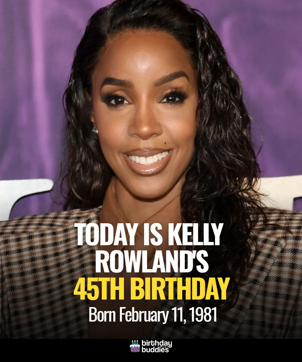 Happy 45th to Kelly Rowland 🎉 Destiny’s Child icon, Grammy winner, style queen, and forever that girl. Still glowing, still inspiring, still running it. Cheers to 45 years of excellence ✨👑