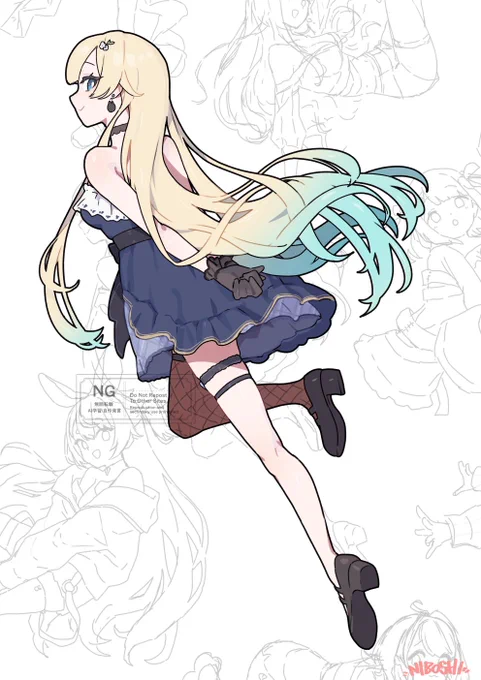 【ぶいすぽっ!全員描く企画】(12/25) 12人目はエマたそ! #えまぁーと 綺麗なラインを大事にしました! 明日は2枚上がります!