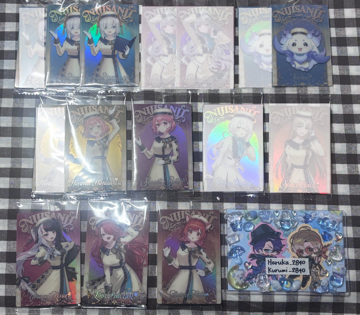 Kurumi_2840's tweet photo. にじさんじ ウエハース 交換

譲: 画像参照 1弾

求: リプ欄 (1弾.2弾)

【初回様リトリン必読】
本人周辺Bしてない方からのお声掛けはお断りします。
🚹⇔🚹/🚺⇔🚺 の交換のみ。
未開封同士の交換のみ。透明の透明の袋を折らずに梱包が可能な方のみお声掛け下さい。 https://t.co/S9Yvjfc7fv