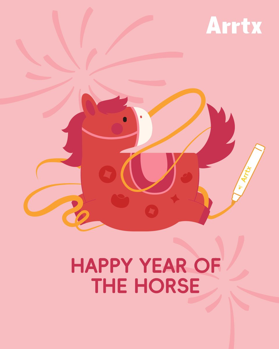 ArrtxArt's tweet photo. Gallop into Your Creative Year! 🐎

We hope this year brings you endless inspiration and joyful making. May you ride with the spirit of the dragon-horse and achieve instant success!

Happy Year of the Horse from all of us at #Arrtx! 💛✨ https://t.co/nCQwp8HStt