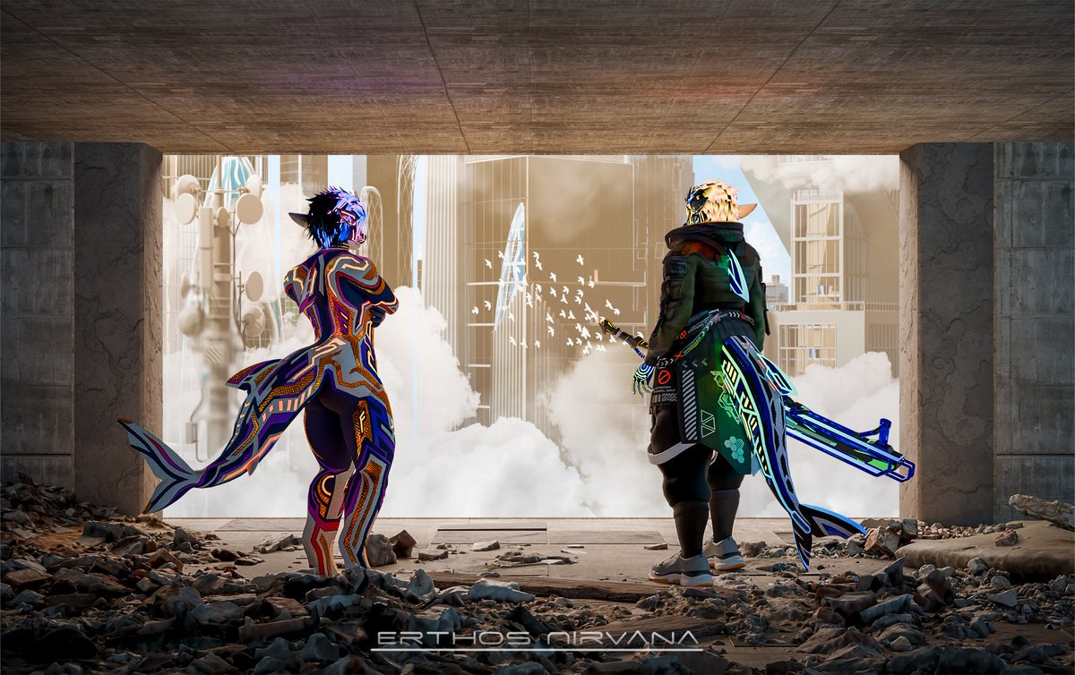 Looking at an unfamiliar, silent landscape. Nebula, with nothing in his mind &amp; unable to recollect the memories he's lost, looks towards Atlas.

"Where do we go from here ?"

Atlas lets out a reassuring sigh

"Back to my home, you can stay with me if you want. . . "

[Remastered]