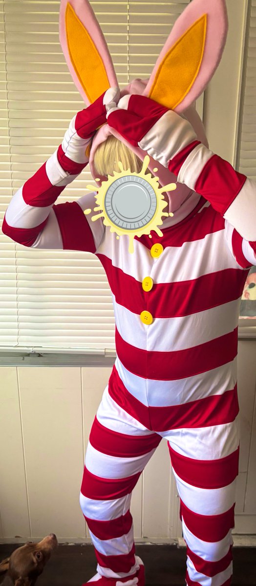 femboybiologist's tweet photo. My cosplay still fitsss it’s been sitting in my closet for years 🥲 #popeetheperformer https://t.co/a6uRxKdXzp
