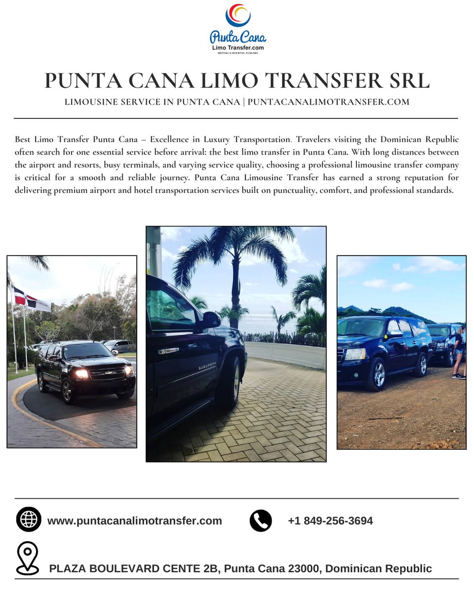 puntacanalimo's tweet photo. Best Limo Transfer Punta Cana – Excellence in Luxury Transportation https://t.co/gCj5MWFzzt