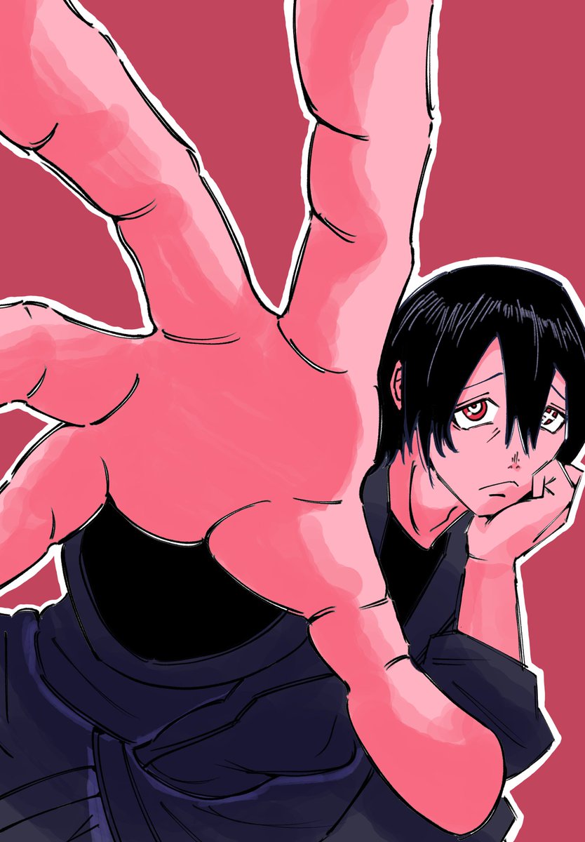 新門紅丸🧹その３
#今日の参考ポーズ #炎炎ノ消防隊 #イラスト