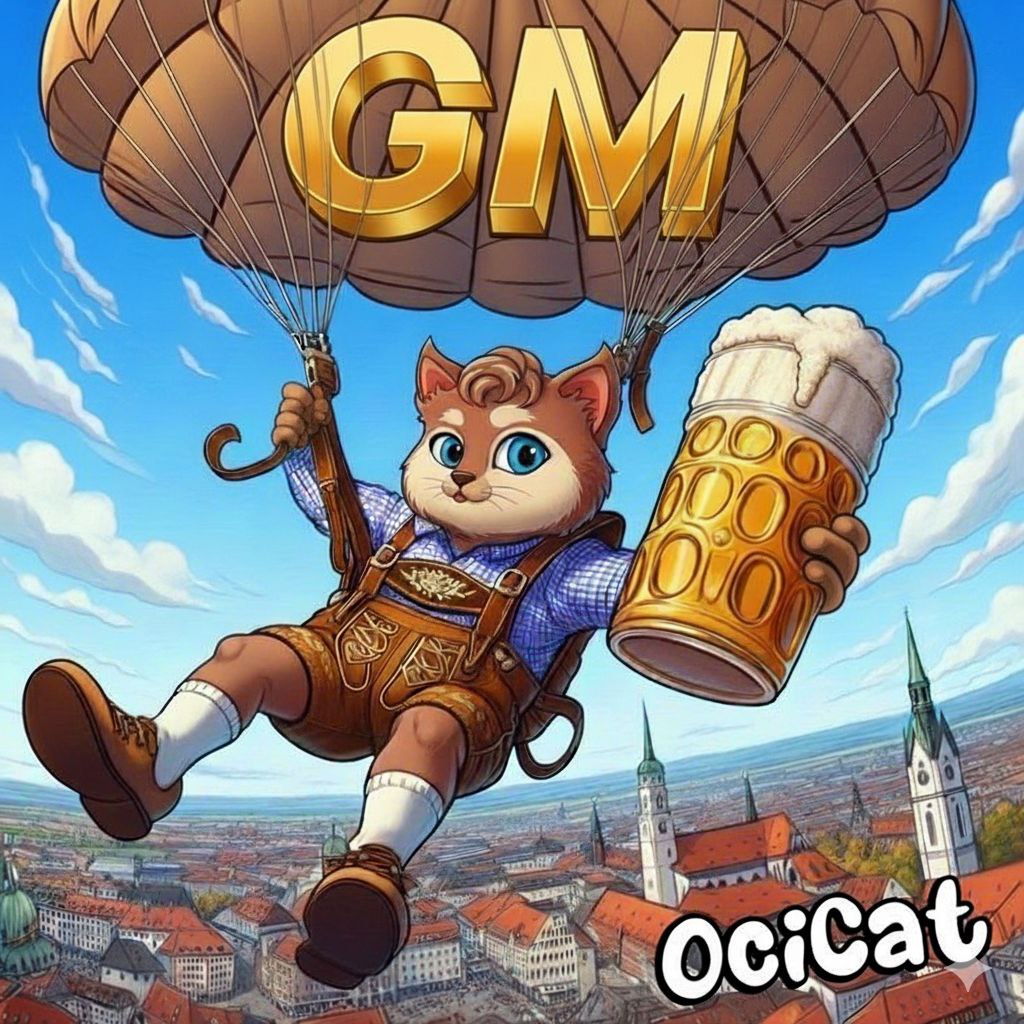 GM Ocicat fam 
Every sunrise brings us closer to turning vision into wealth.
Deflationary power + real utility + unbreakable conviction = your ticket from zero to legacy.
Hold tight, we're building empires together.
 
CA: 0xE53D384Cf33294C1882227ae4f90D64cF2a5dB70