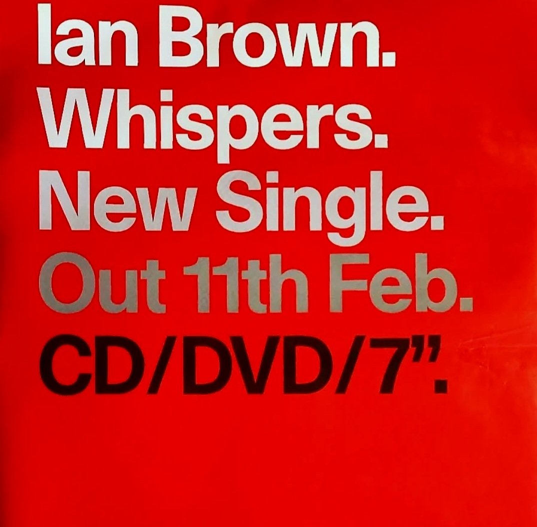 Released #onthisday in 2001

<a href="/ianbrown/">Ian Brown</a>  ● Whispers 

I hear a lot of stone cold rumours..