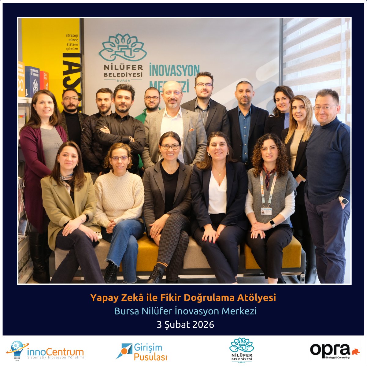 Yapay Zekâ ile Fikir Doğrulama Atölyesi başarıyla gerçekleşti!

3 Şubat Salı günü Nilüfer İnovasyon Merkezi ev sahipliğinde “Girişimler için Yapay Zekâ ile Fikir Doğrulama Atölyesi”nde, erken aşama girişimlerle birlikte yoğun ve uygulamalı bir çalışma gerçekleştirdik.

+