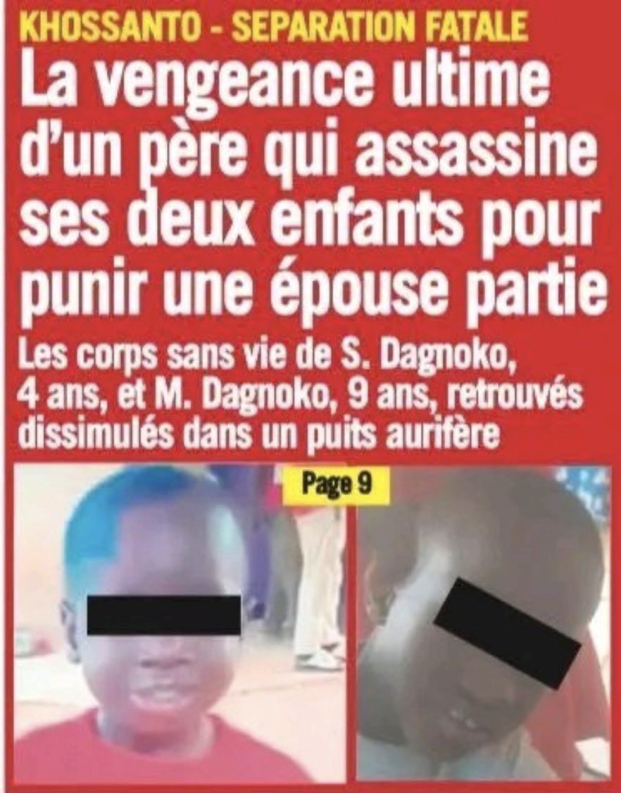 TW féminicide par procuration 

Il tue ses deux enfants pour se venger de son ex épouse.