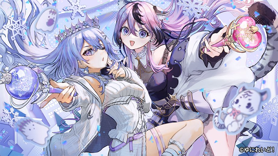 🧬異世界れこーど！🧬

好き！雪！本気マジック / Mitchie M　
Covered by　神白ななせ / 甘成じゅい

イラスト担当させて頂きました。
魔法少女！なかわいいお二人です⛄

#ゆにれいど！  #歌ってみた