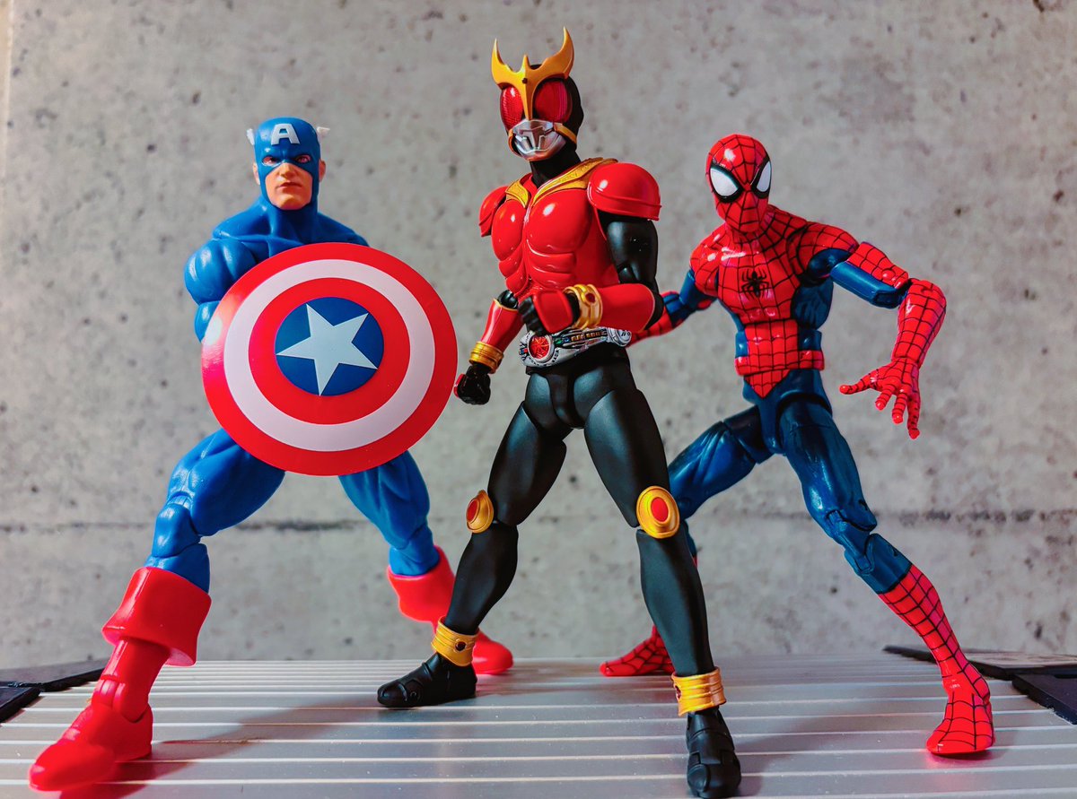 仮面ライダークウガ #キャプテンアメリカ #スパイダーマン #マーベル
