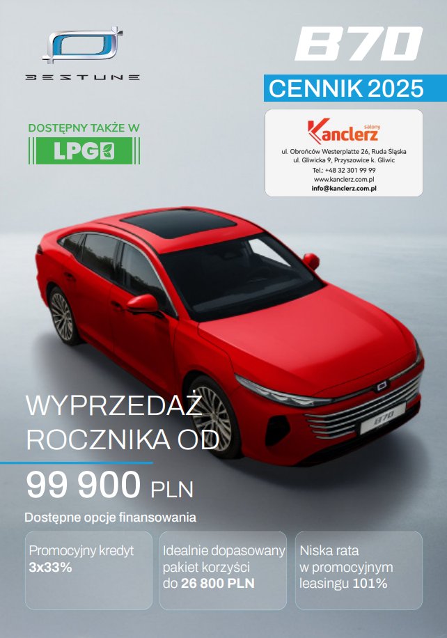 SalonyKanclerz's tweet photo. SUV od 89 900PLN BRUTTO?! Do tego z bardzo dobrym wyposażeniem?
Dla tych, co szukają komfortu i elegancji w dobrej cenie. 
Sprawdź markę Bestune i zobacz, że możesz mieć luksus, na który Cię stać 😎

Salony Kanclerz - Ruda Śląska
#bestune #samochody #leasing #auto #business https://t.co/Ntah5Kfraq